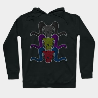 3 skulls Hoodie